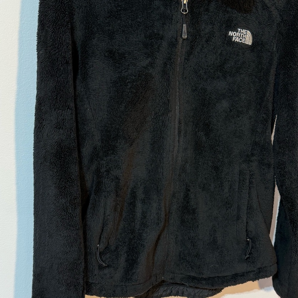The North Face Black Teddy Bear Fleece Zip Jacket Womens size Medium - Picture 4 of 5
